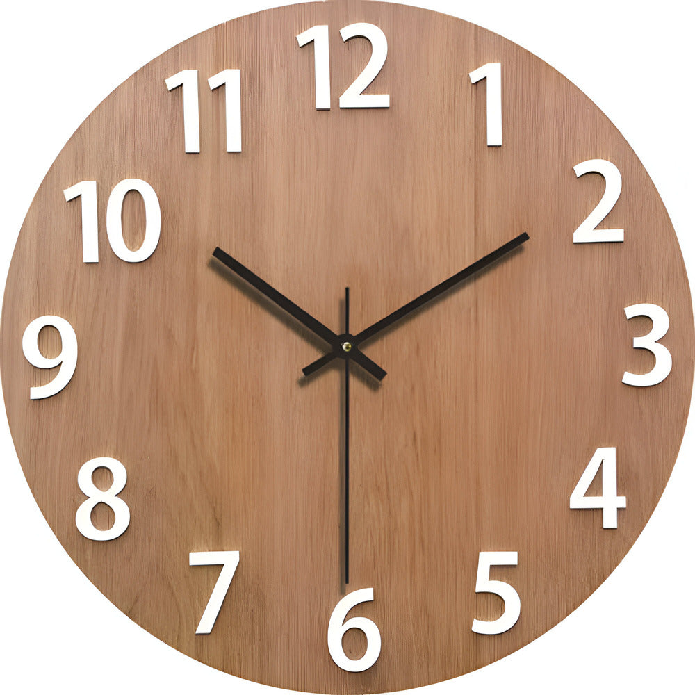 Arista - Elegant minimalist wooden wall clock for a modern look