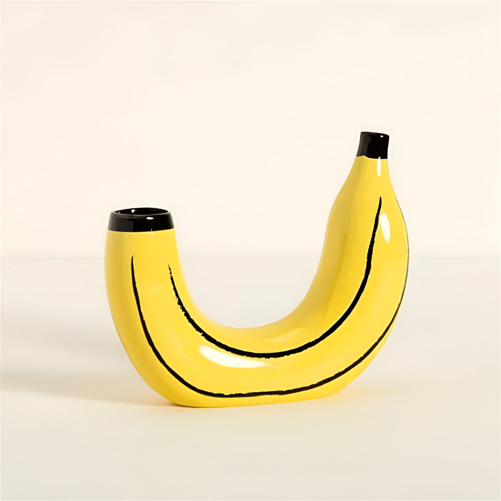 Seralith - Unique Modern Decorative Banana-Shaped Vase for Stylish Interiors