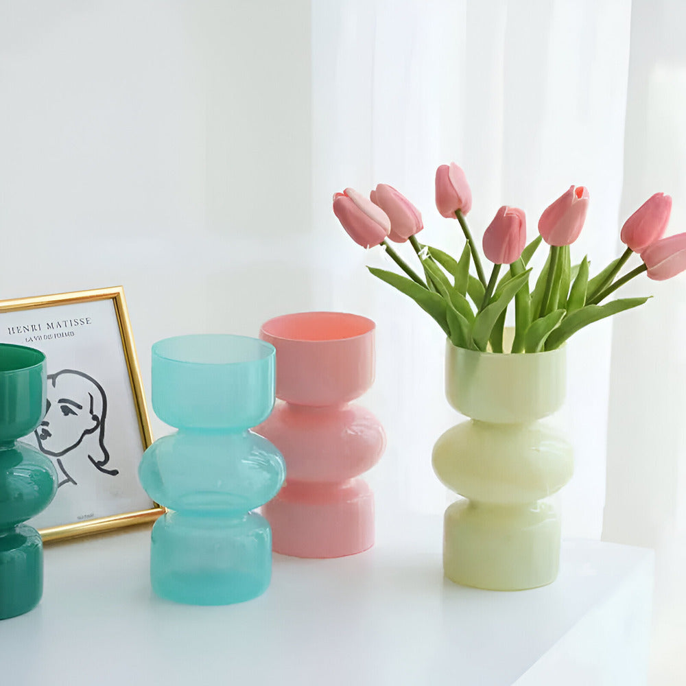 Elirona - Stylish Scandinavian Glass Vase in Various Beautiful Colors