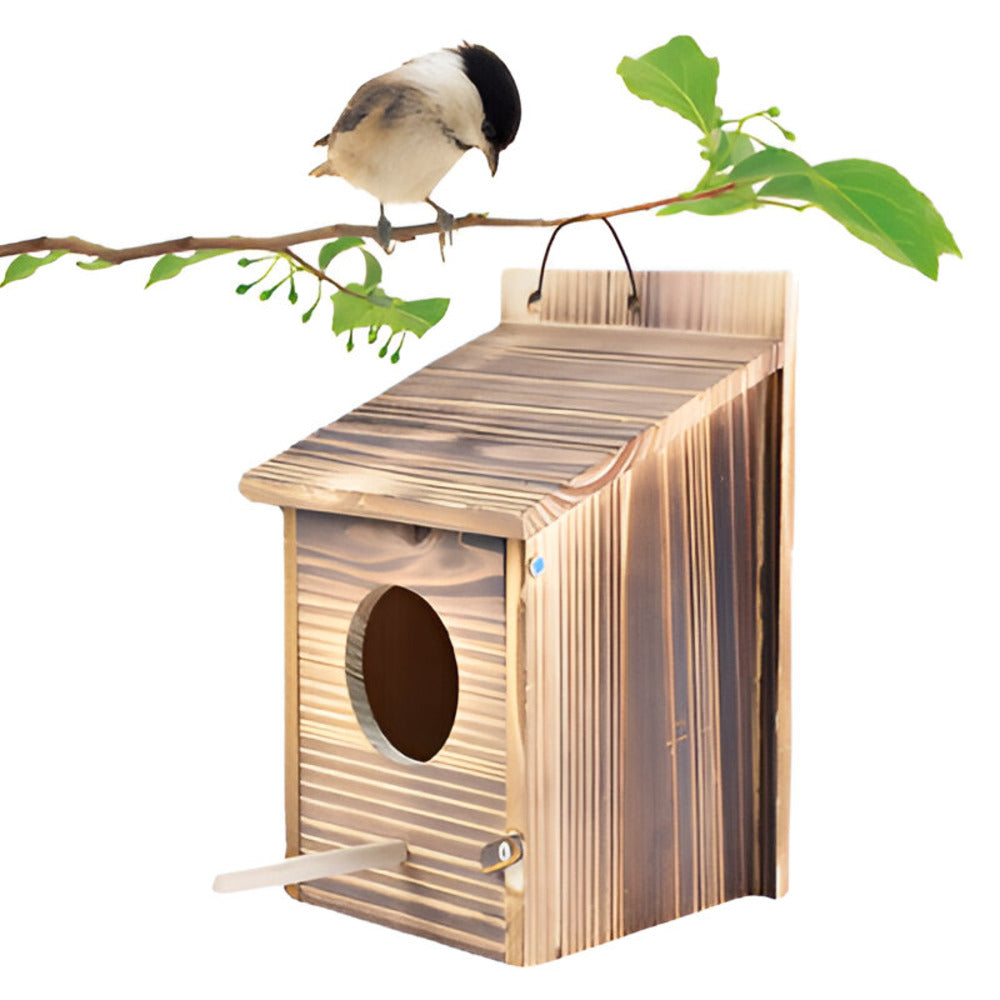 Virella - Sustainable Weatherproof Wooden Birdhouse for Your Garden