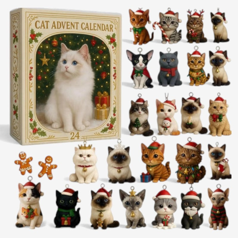 KittyTreat - Fun Cat Lover Countdown Calendar with Entertaining Toys