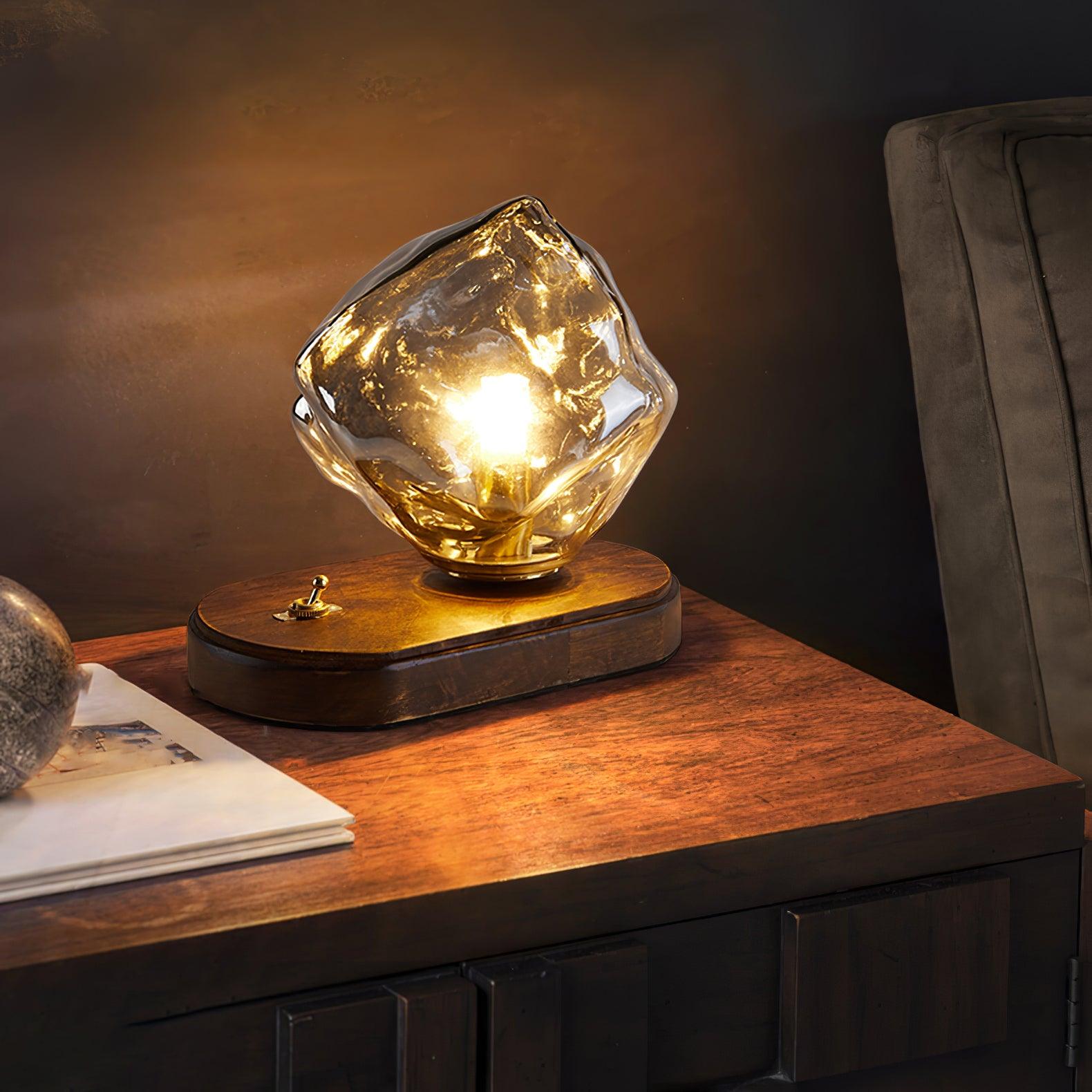 Elegant Iceberg Glass Table Lamp for Stylish Lighting