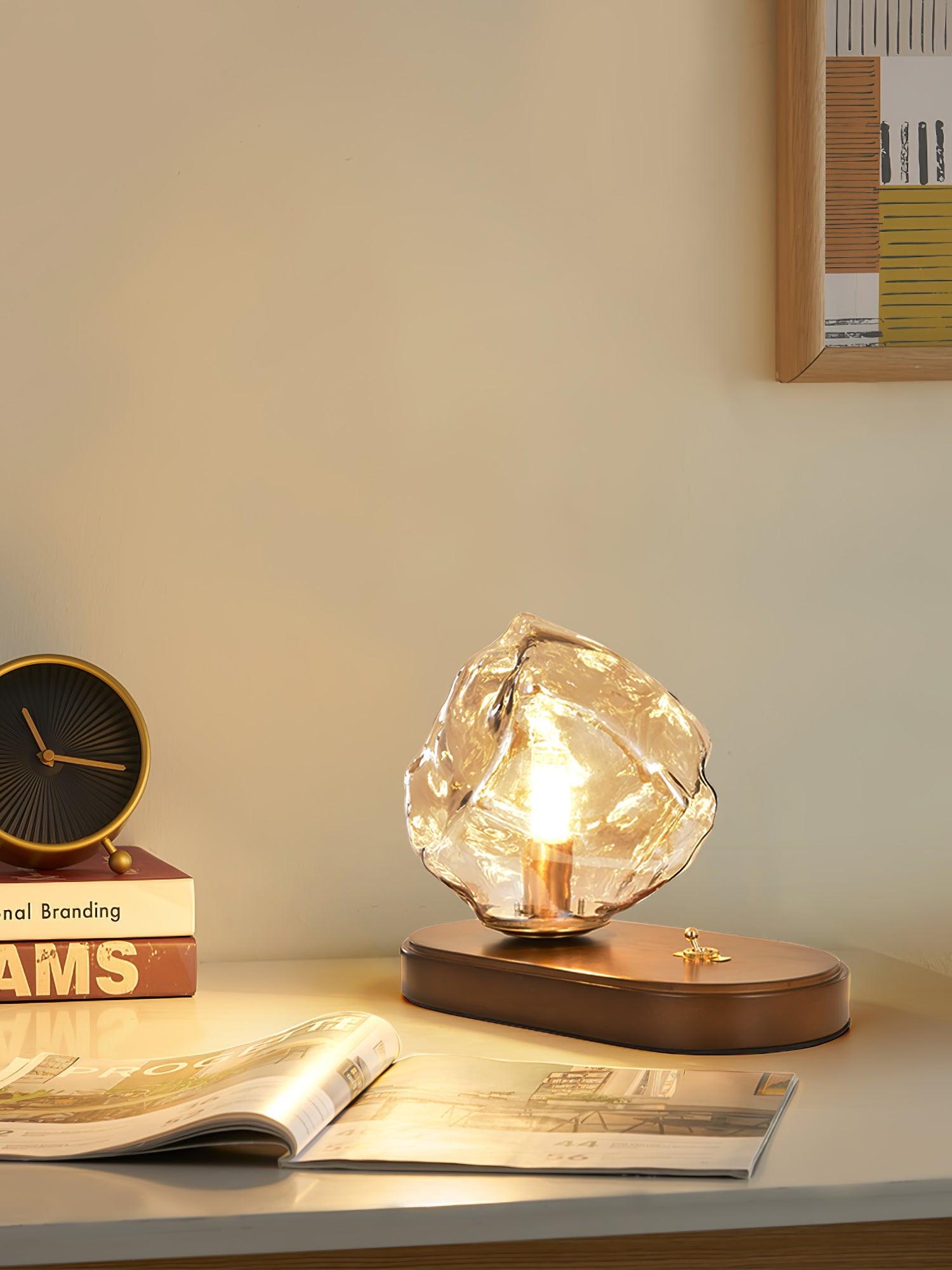 Elegant Iceberg Glass Table Lamp for Stylish Lighting