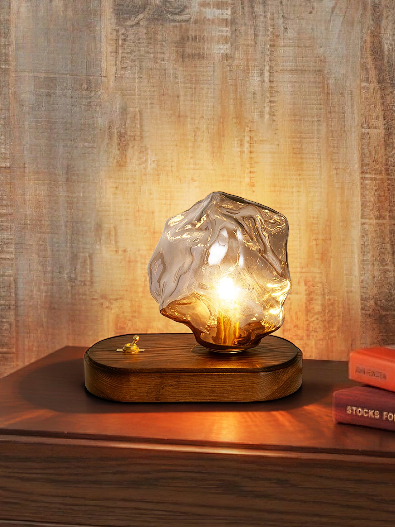 Elegant Iceberg Glass Table Lamp for Stylish Lighting