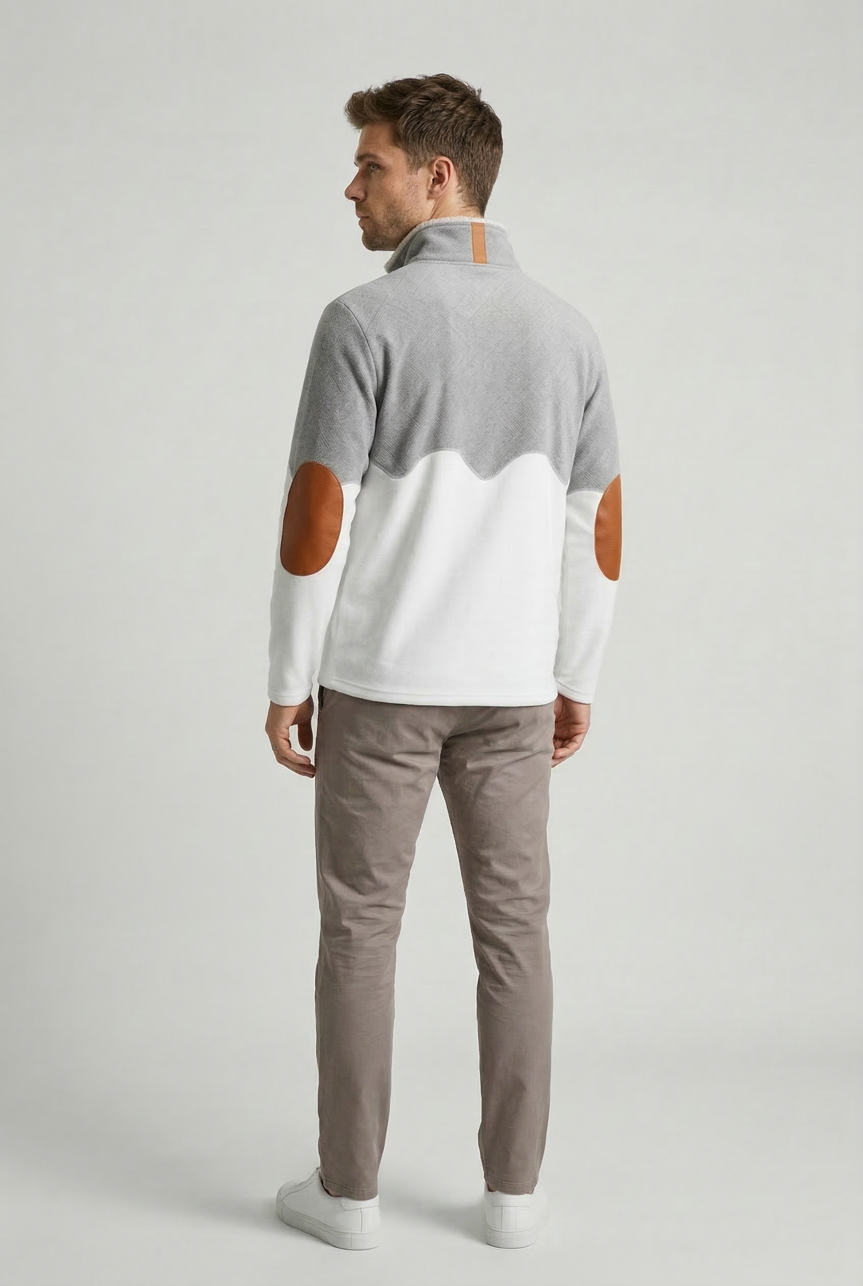 Nick - Zip-Up Sweater with a Plush Fur-Trimmed Collar