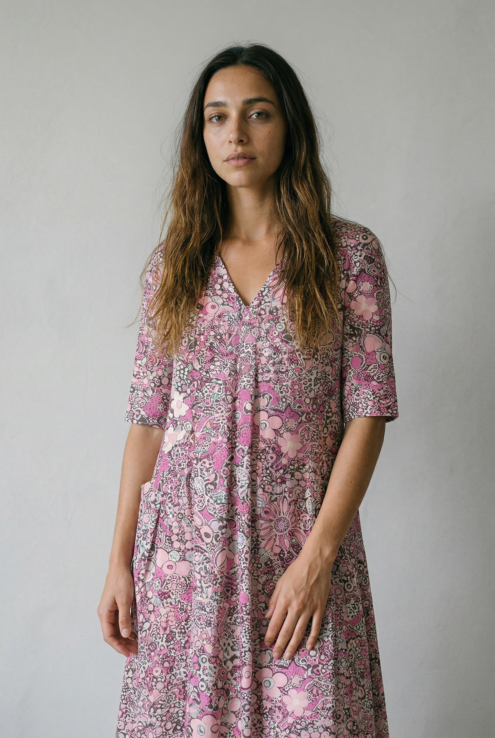Plus-Size Boho Floral Maxi Dress – Flowy, Elegant & Comfortable