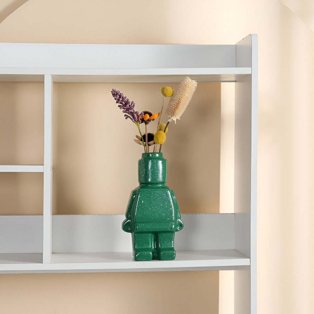 Larissa - Modern Robot Design Braided Plant Pot for a Unique Garden Touch