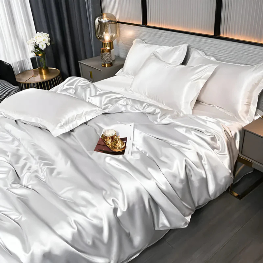 Luxurious Silky Bed Linens | Breathable, Soft & Elegant Comfort for the Bedroom