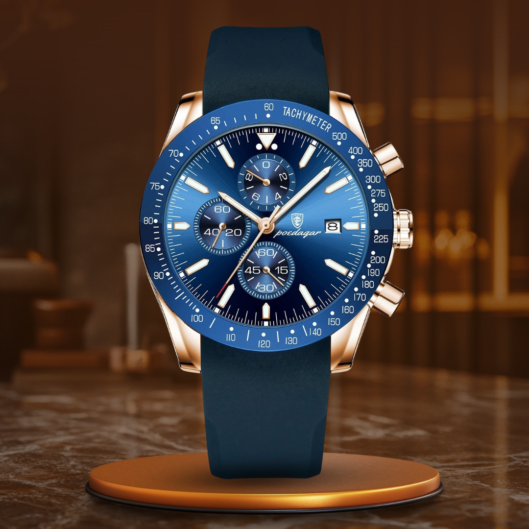 Luminous and Elegant Date Chronograph Watch