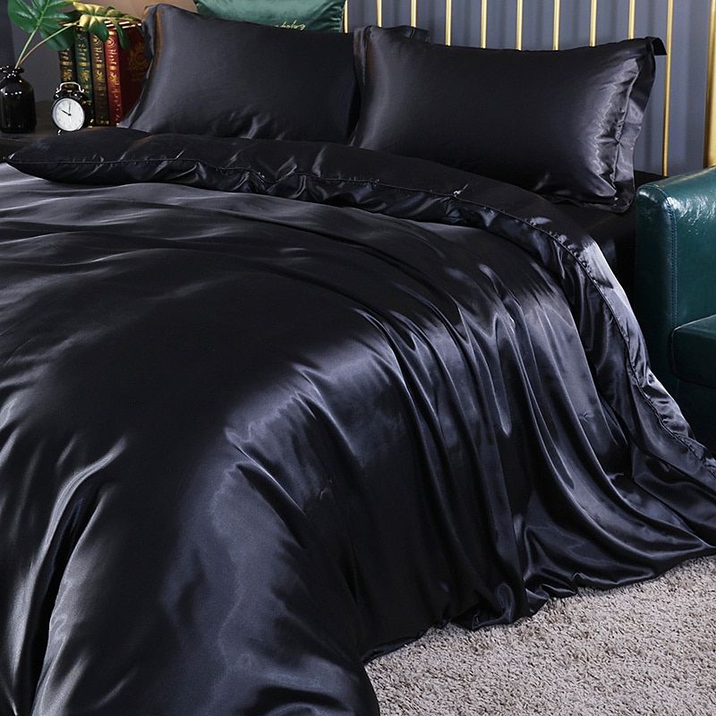 Elegant Satin Duvet Cover Set – Luxury Modern Bedding with Chic Finish