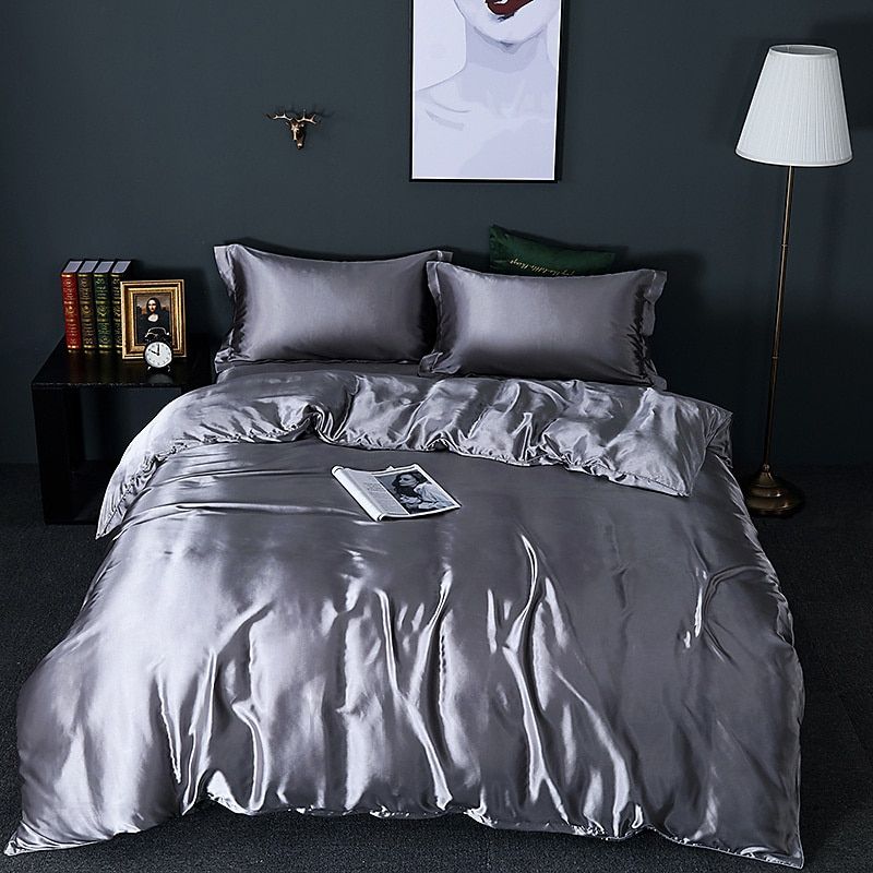 Elegant Satin Duvet Cover Set – Luxury Modern Bedding with Chic Finish