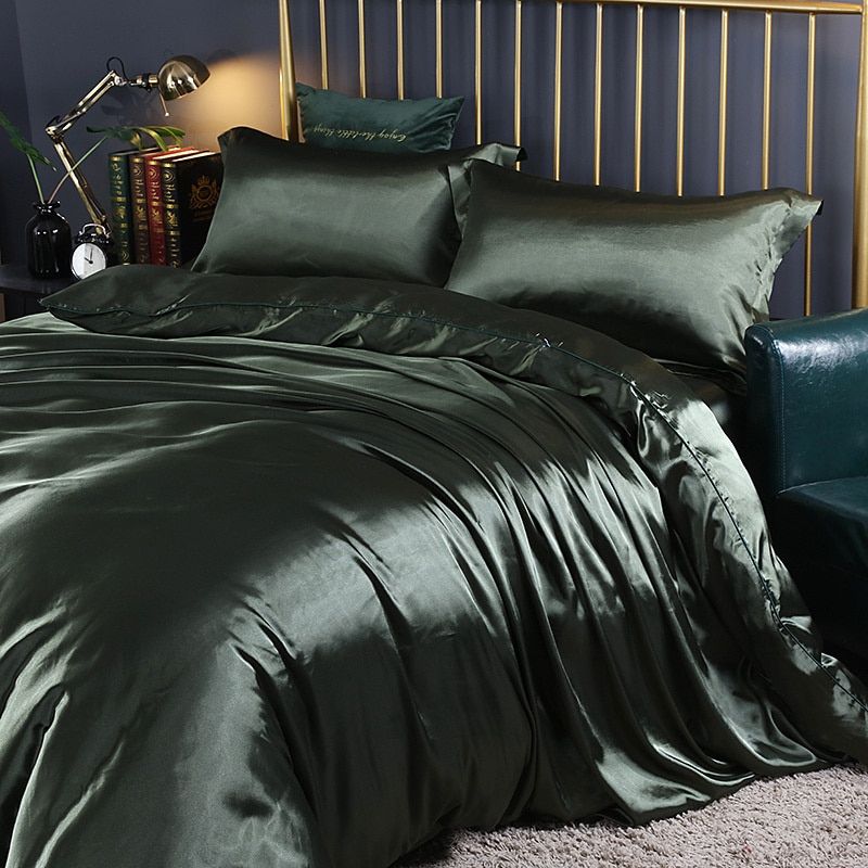 Elegant Satin Duvet Cover Set – Luxury Modern Bedding with Chic Finish