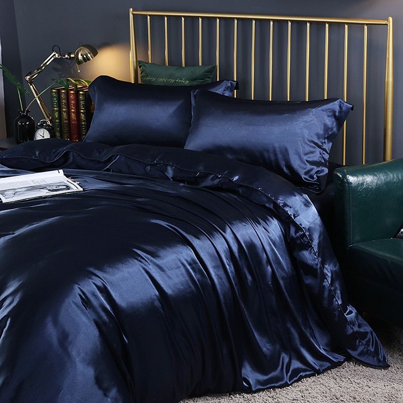 Elegant Satin Duvet Cover Set – Luxury Modern Bedding with Chic Finish
