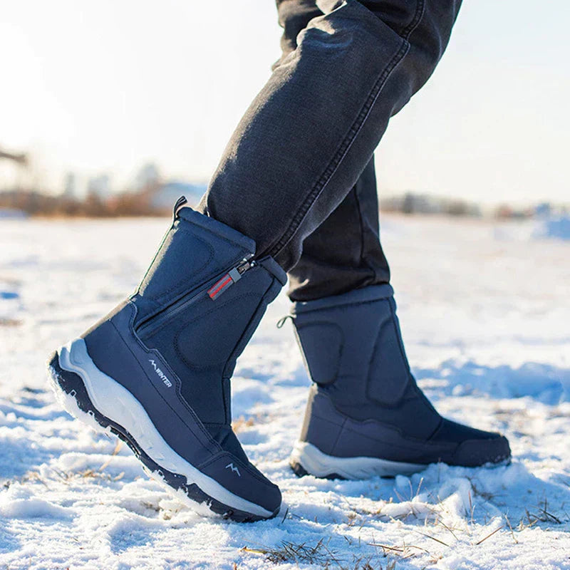 Women's Cozy Velvet-Lined Waterproof Boots for Warmth and Dry Comfort