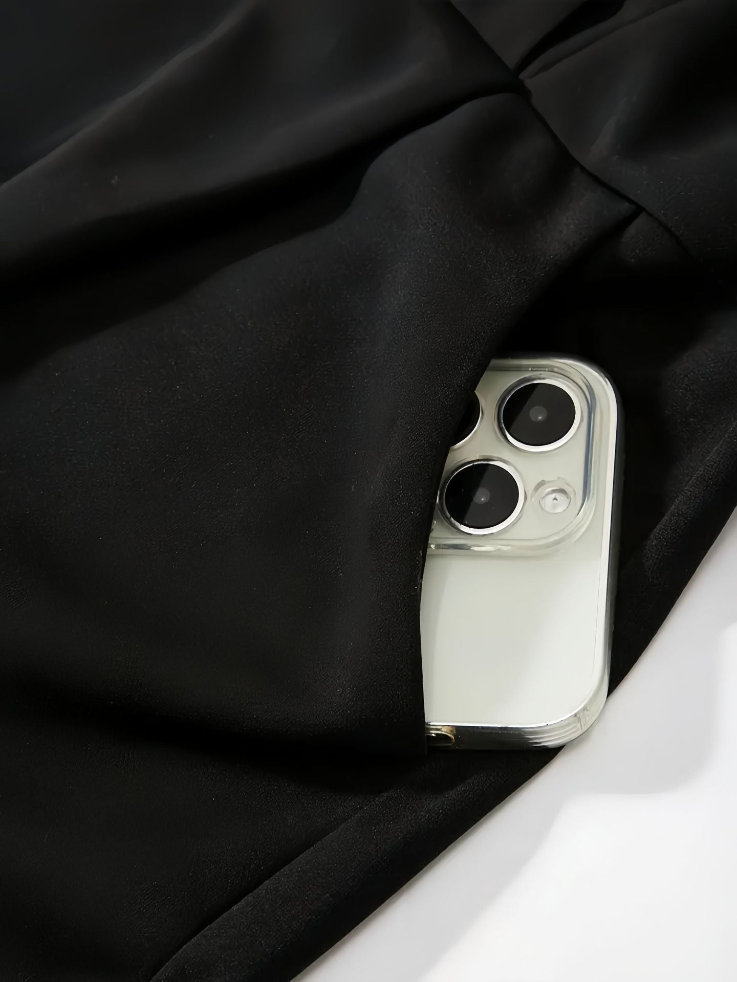 Natalia Belted Black Midi Dress - Elegant & Flattering