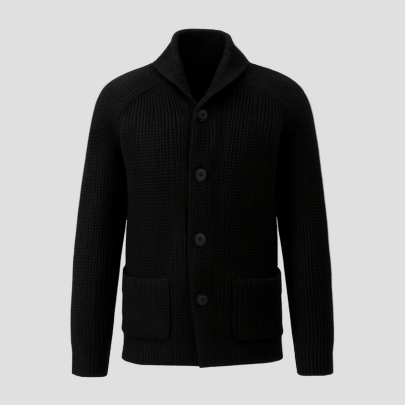 Austin Patch-Pocket Knit Blazer Cardigan — Sleek, Versatile Knit Layer