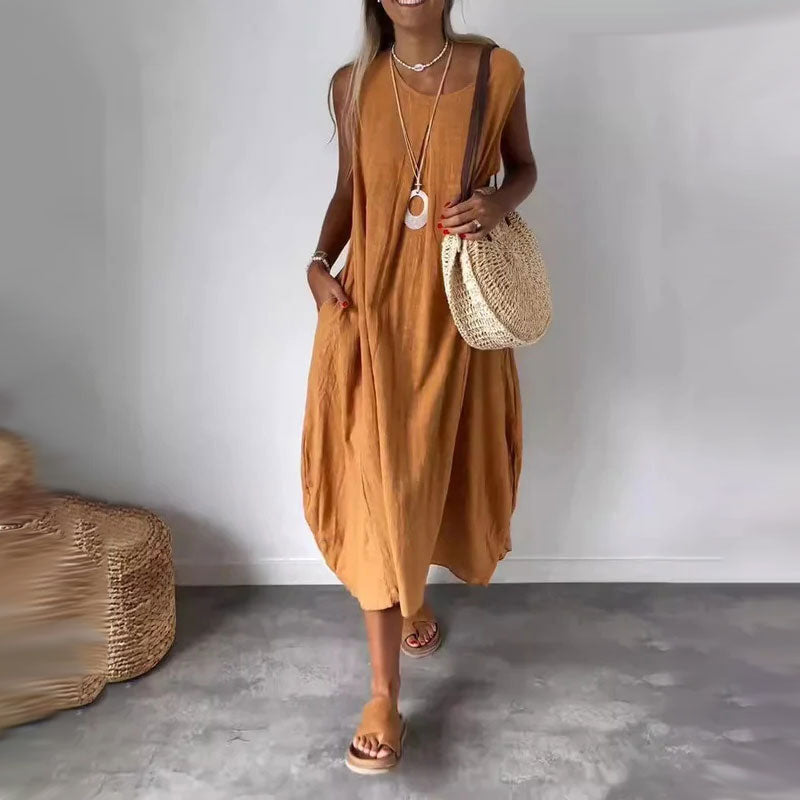 Noemi | Casual Sleeveless Dress with Pockets 6