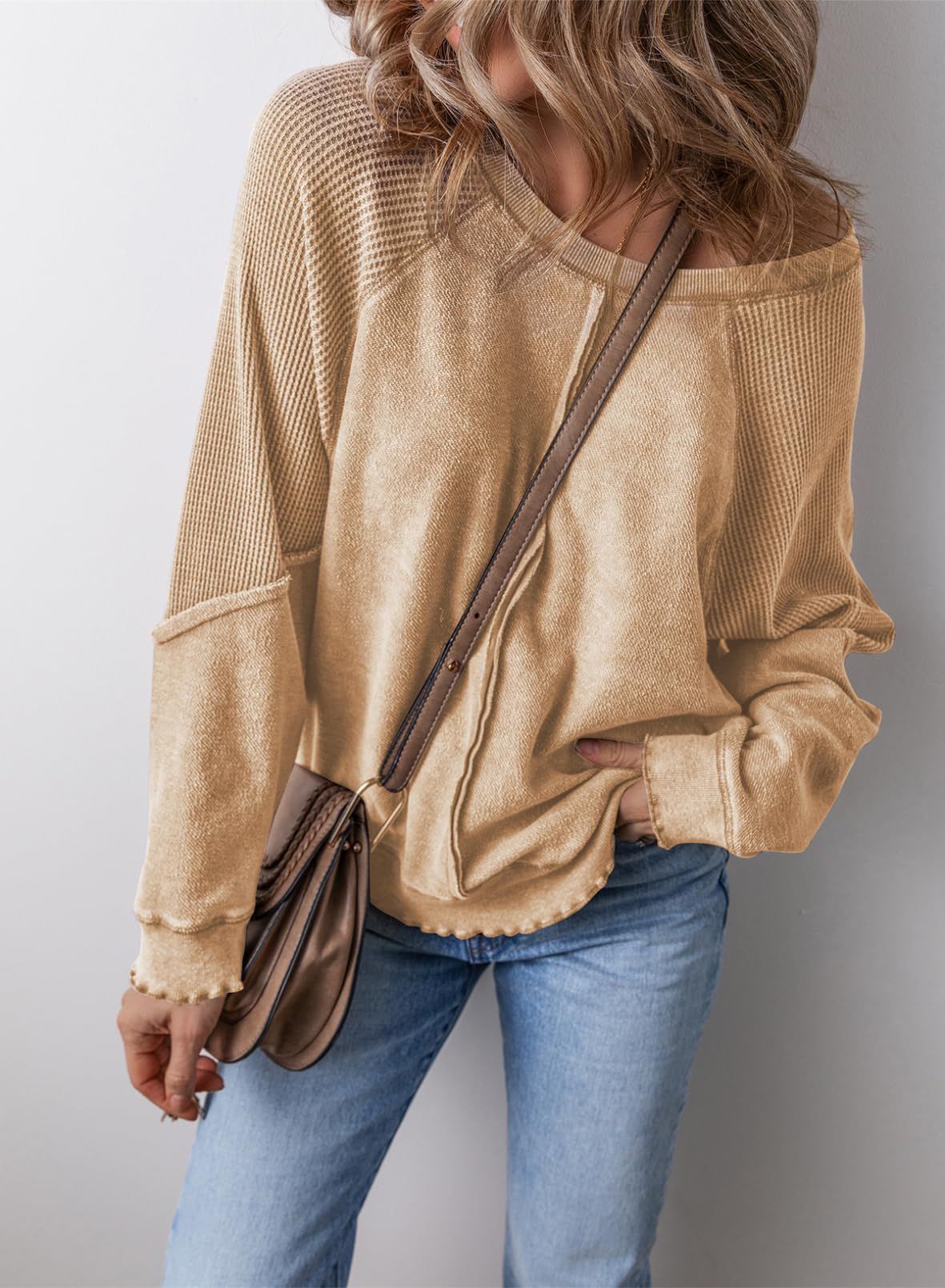 Cozy Casual Crew-Neck Long-Sleeve Sweatshirt