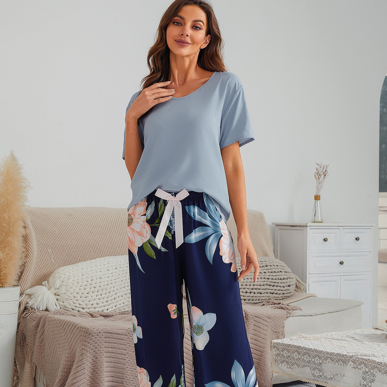 Summer Crêpe Cotton Loungewear Set