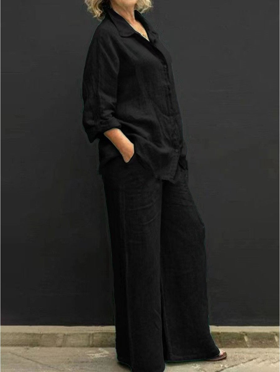 Loose Shirt and Pants for a Comfortable and Elegant Style