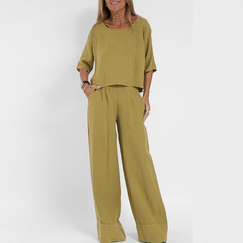 Mary | Casual and Comfortable Women's Set with Flat Cut✓ Ironed