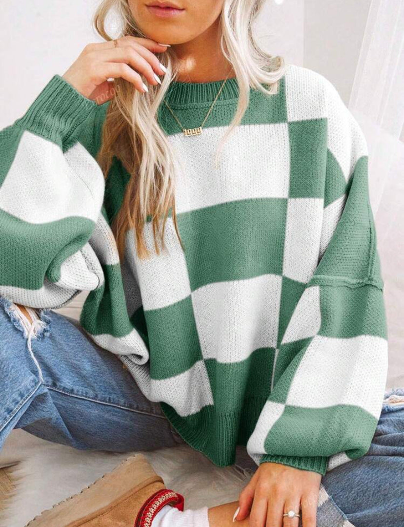 Cozy Casual Loose-Fit Long-Sleeve Sweater