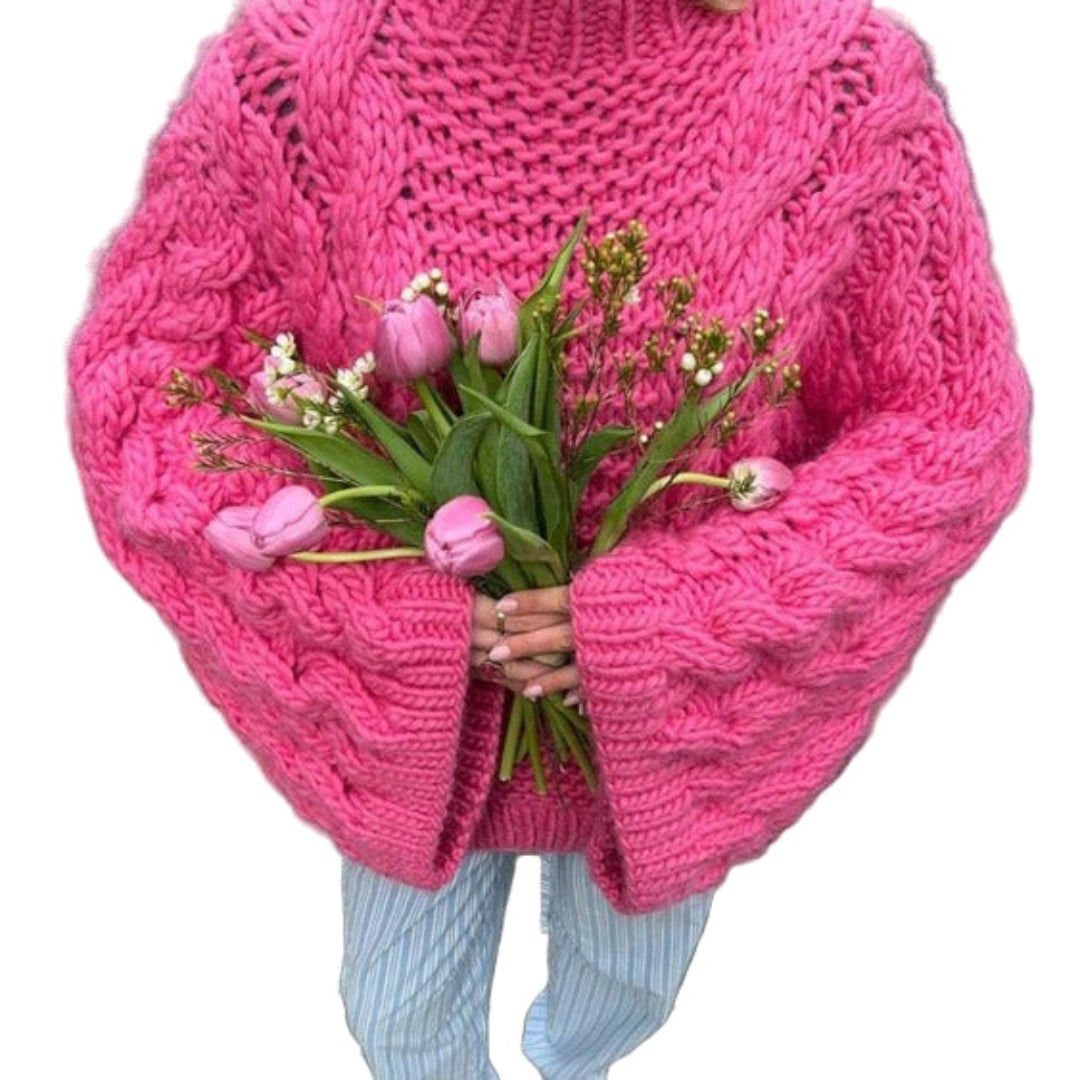 Cozy Casual Loose-Fit Knit Sweater for Fall & Winter