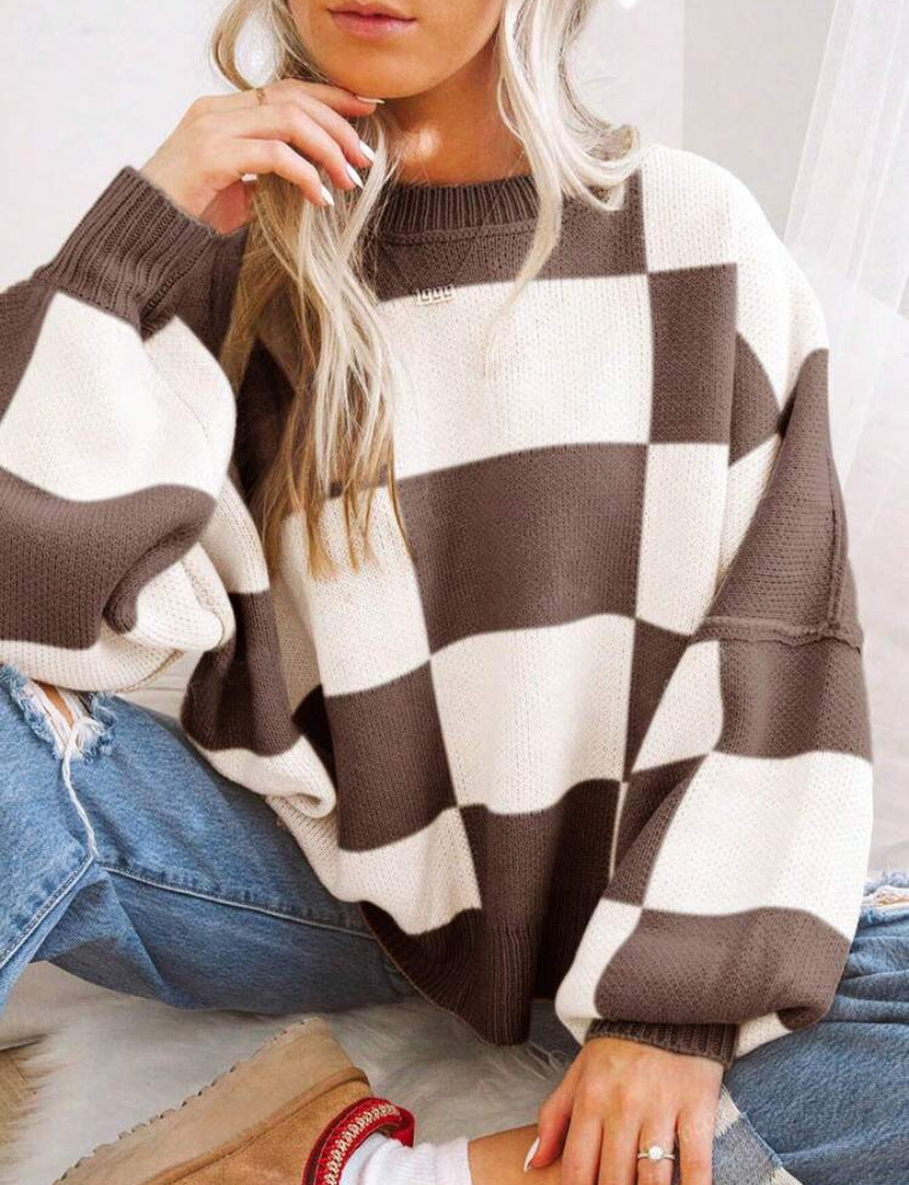 Cozy Casual Loose-Fit Long-Sleeve Sweater
