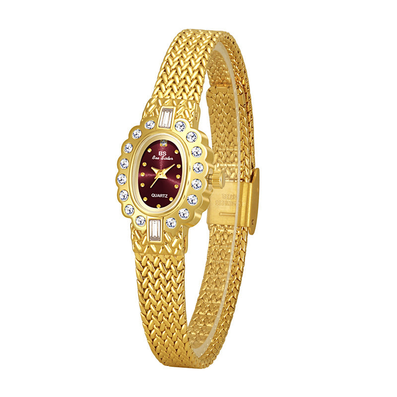 Elegant Wheat Pattern Women's Watch - A Chic and Sophisticated Style
