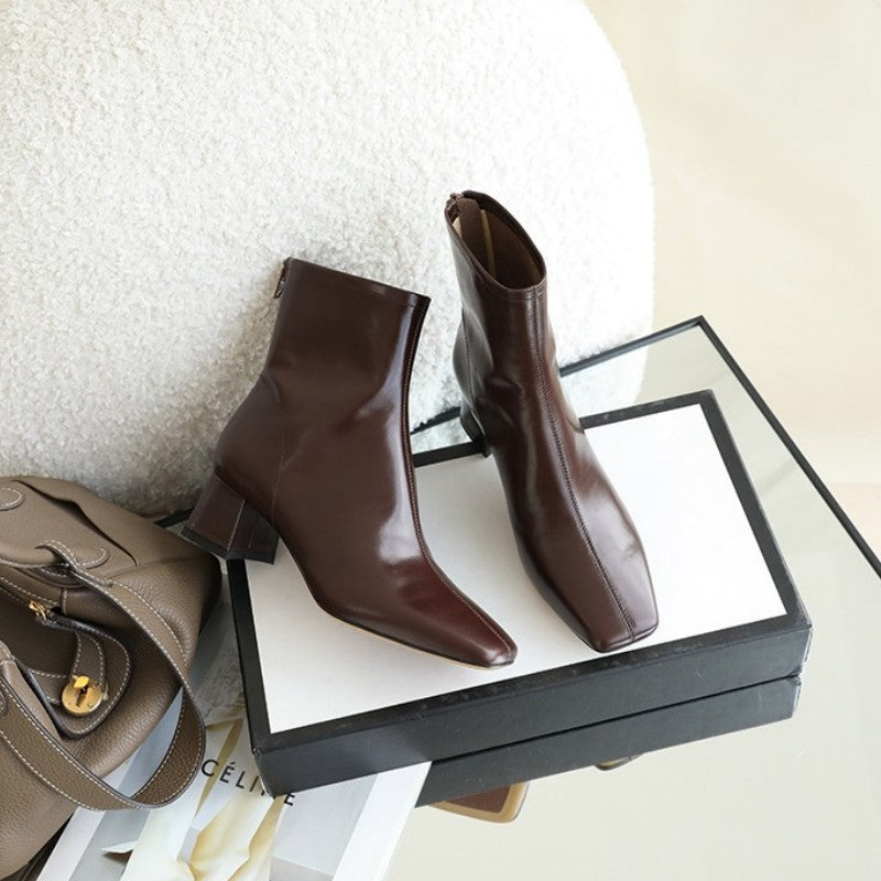 Classic block heel ankle boots for a timeless style