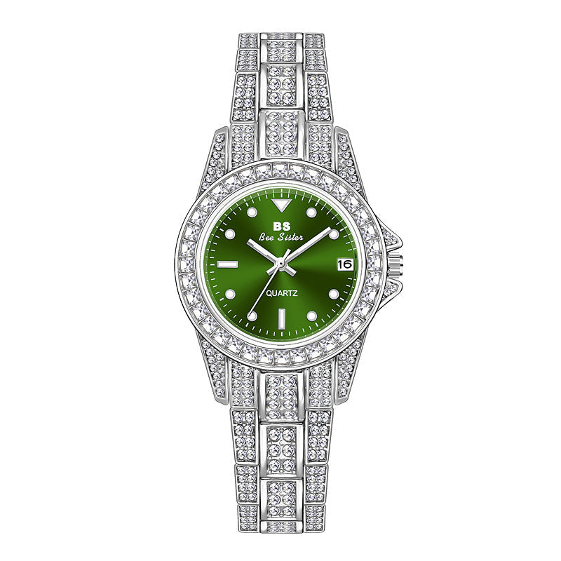 Luxury women's watch with date display