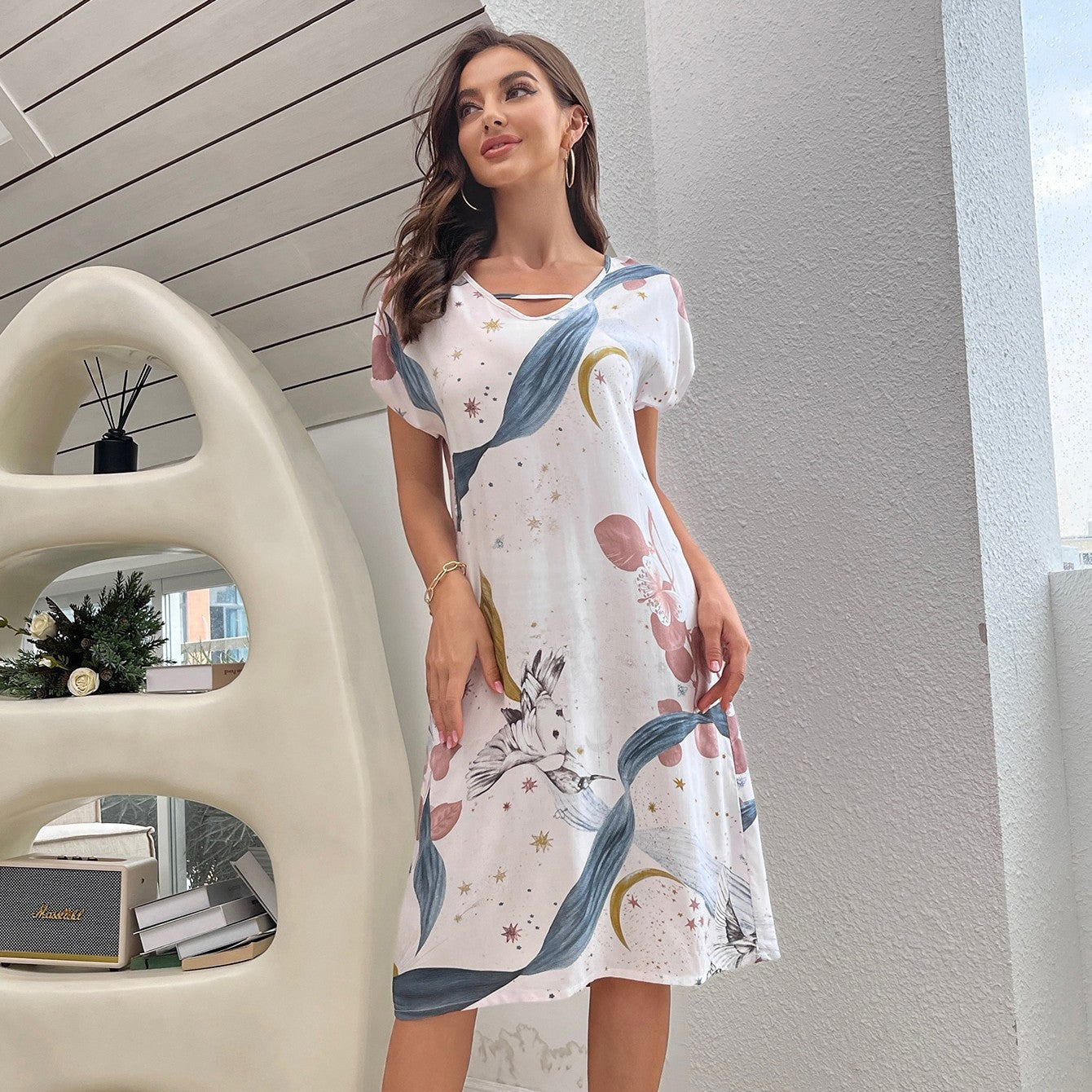 Summer Crêpe Cotton Loungewear Set