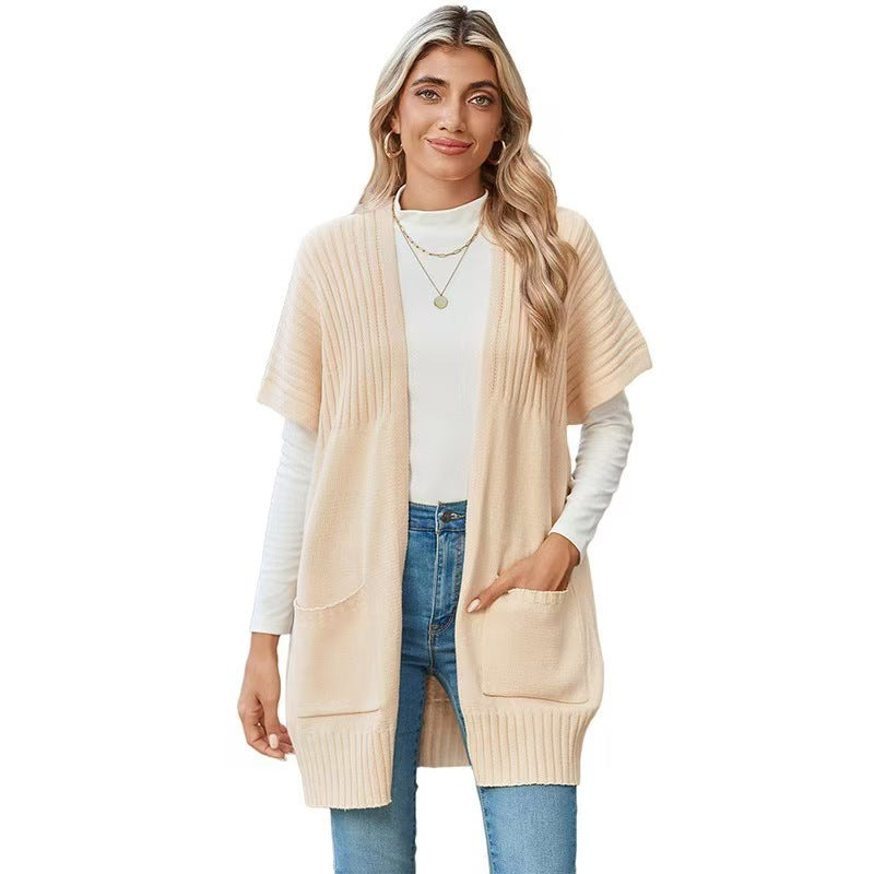 Lightweight Open-Front Knit Cardigan - Effortless Layering Essential