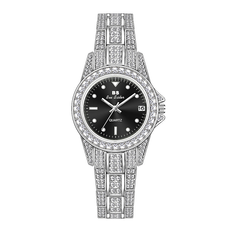 Luxury women's watch with date display