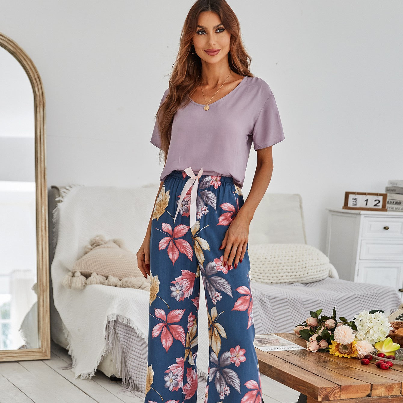 Summer Crêpe Cotton Loungewear Set