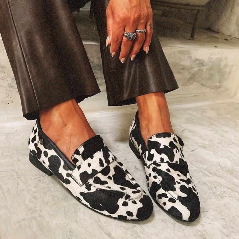 Chic Animal-Print Loafers