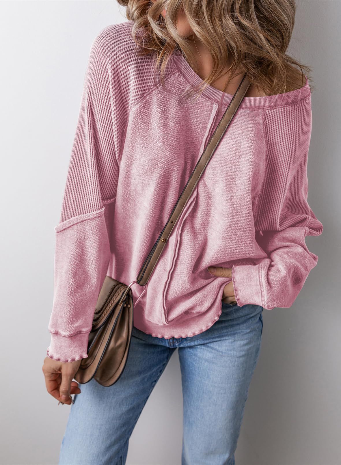 Cozy Casual Crew-Neck Long-Sleeve Sweatshirt