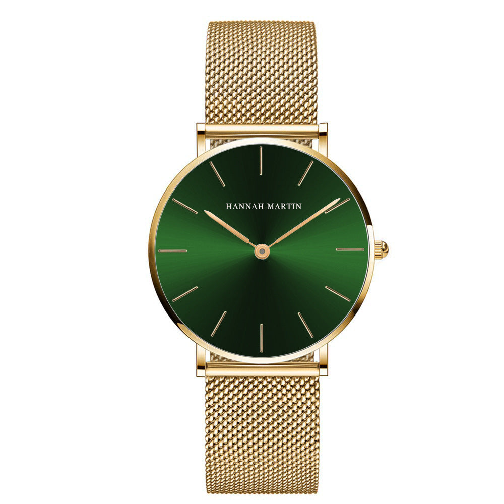 Women's watch with ultra-thin and elegant mesh strap