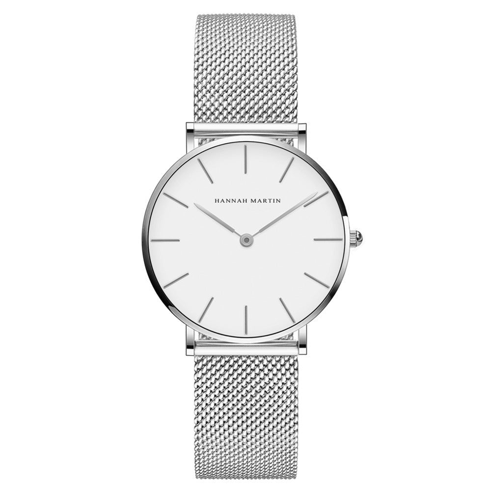 Women's watch with ultra-thin and elegant mesh strap