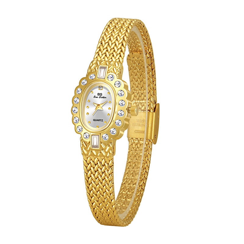 Elegant Wheat Pattern Women's Watch - A Chic and Sophisticated Style