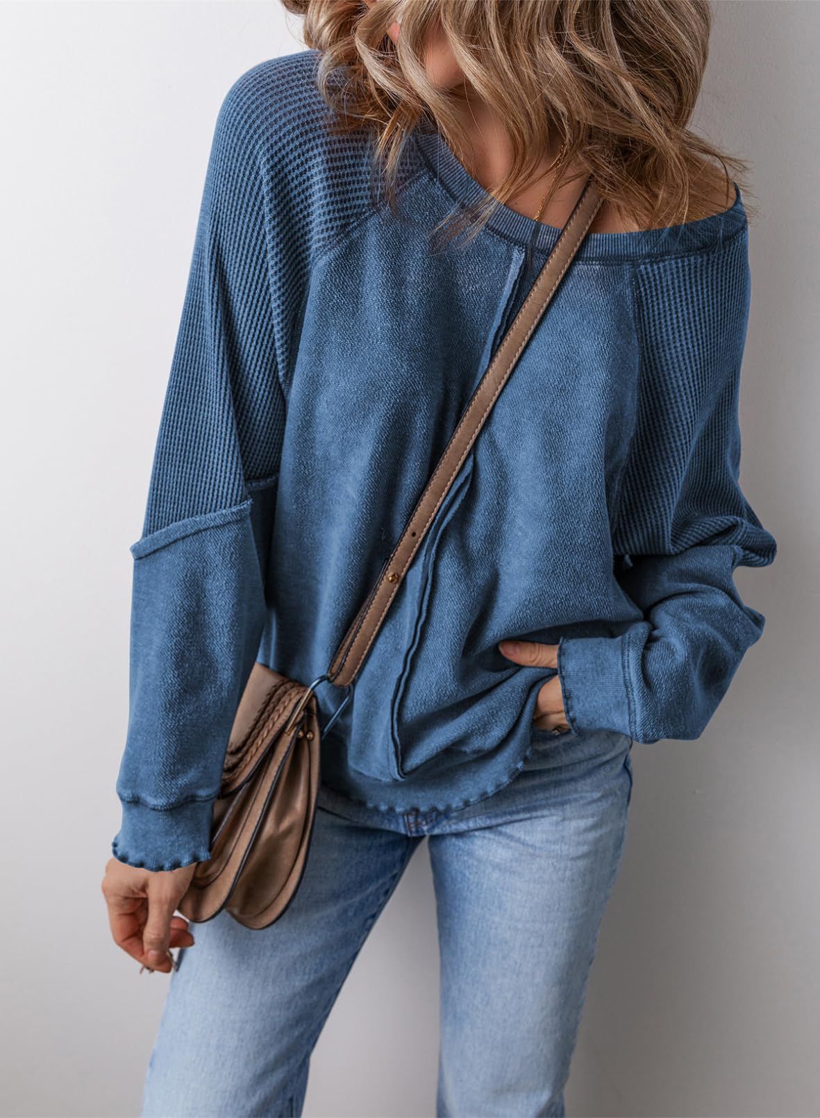 Cozy Casual Crew-Neck Long-Sleeve Sweatshirt