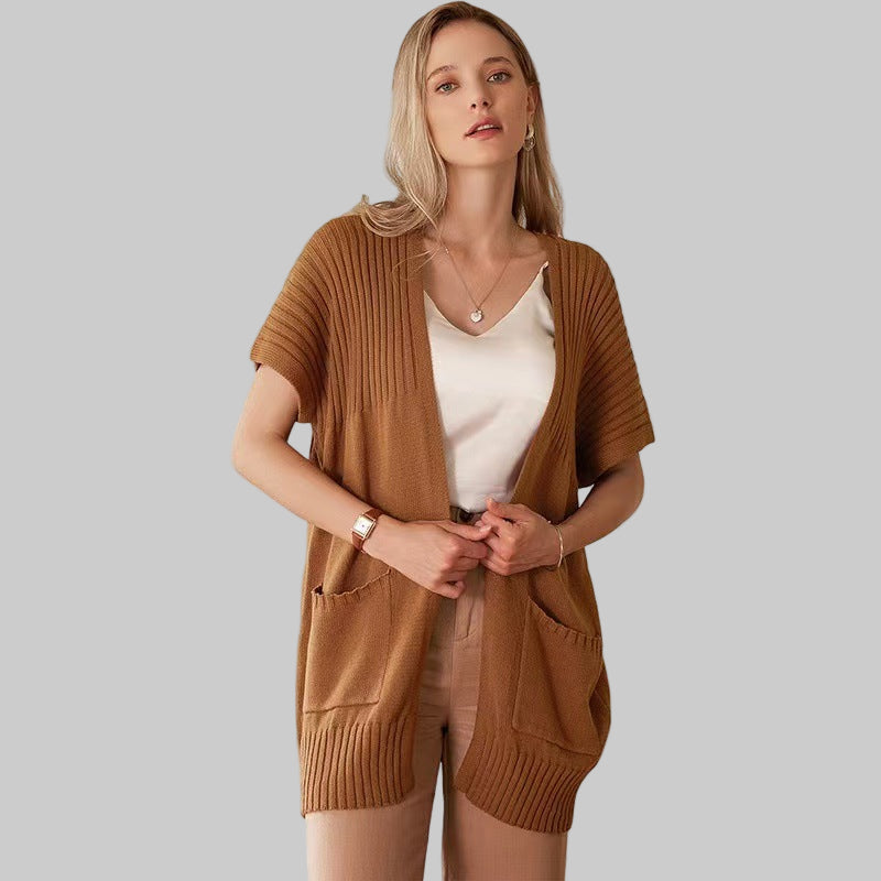Lightweight Open-Front Knit Cardigan – Effortless Style, Breathable Comfort