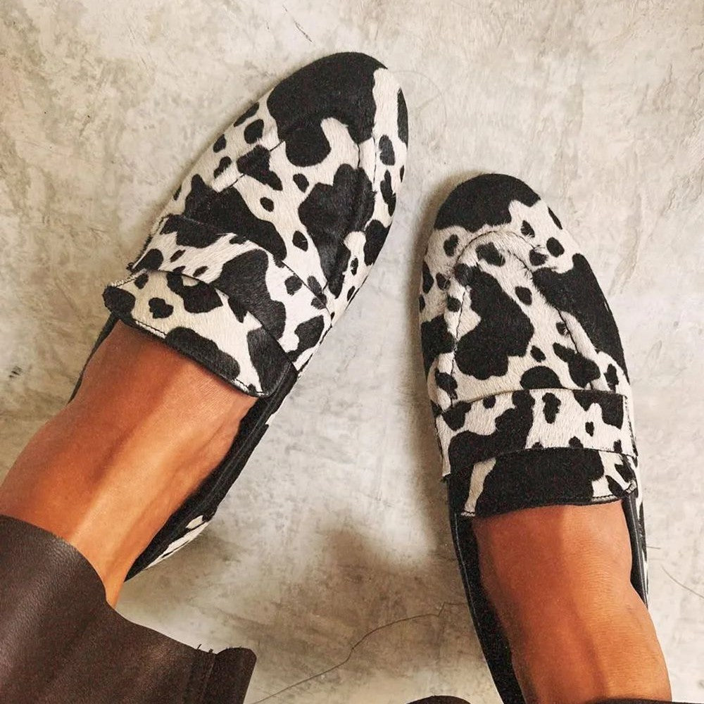 Chic Animal-Print Loafers
