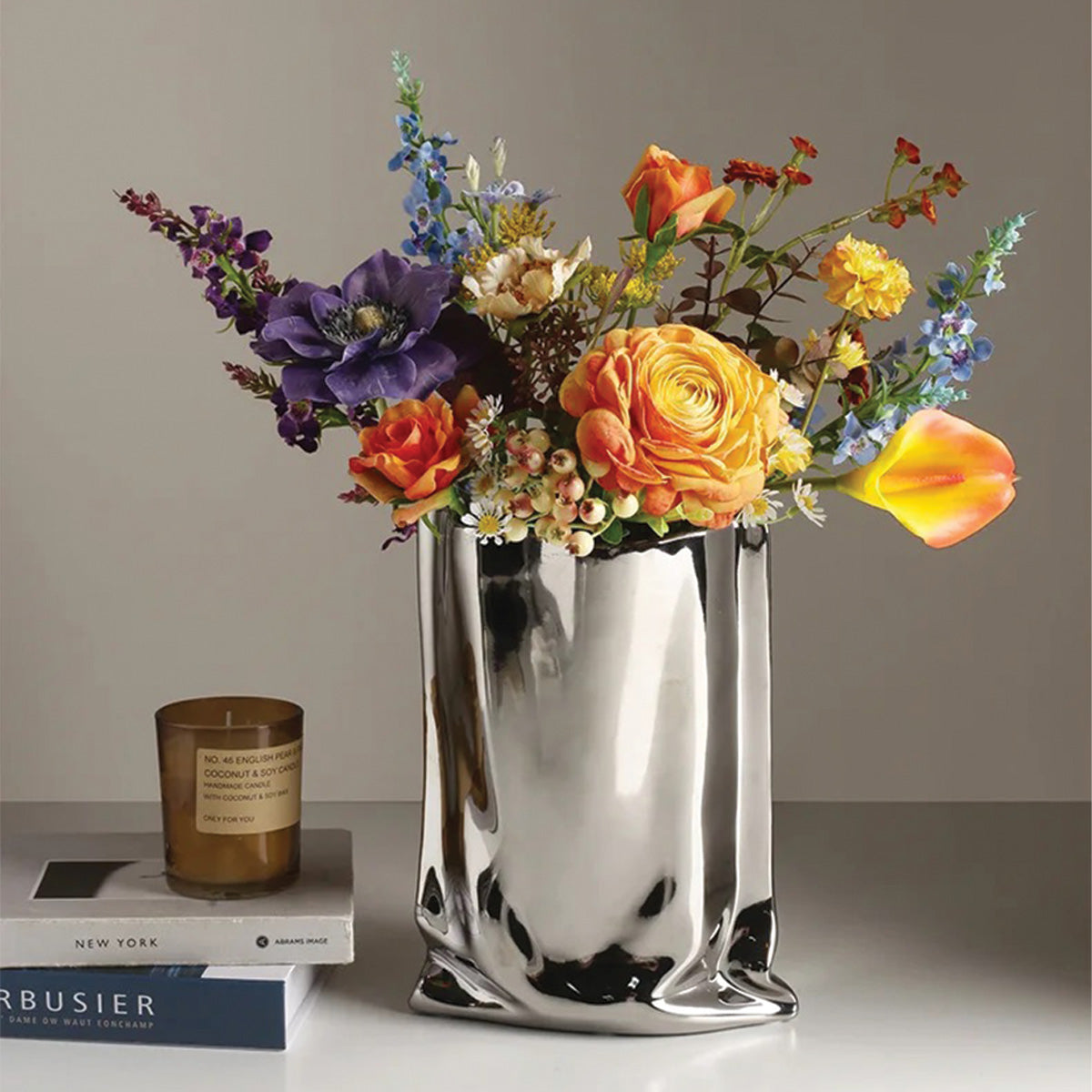 Elegant Pleated Flower Vase | Perfect Contemporary Decor for All Your Rooms