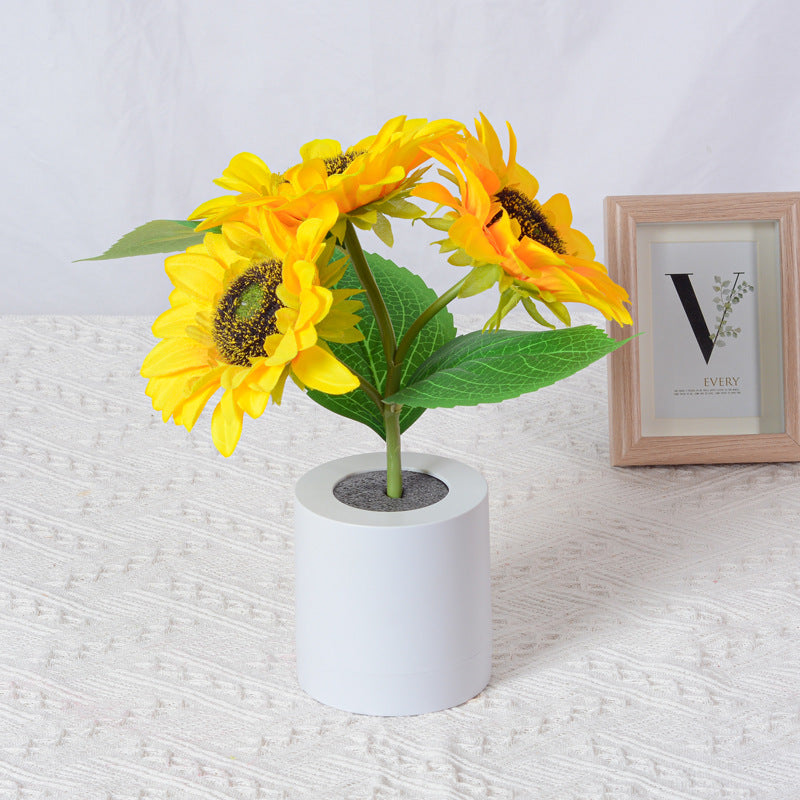 Joyful Sunflower Lamp with Sparkling Shine