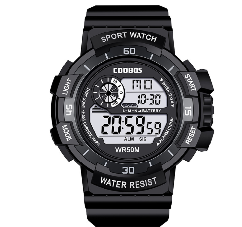 Waterproof and luminous sports military watch for a rugged and practical look