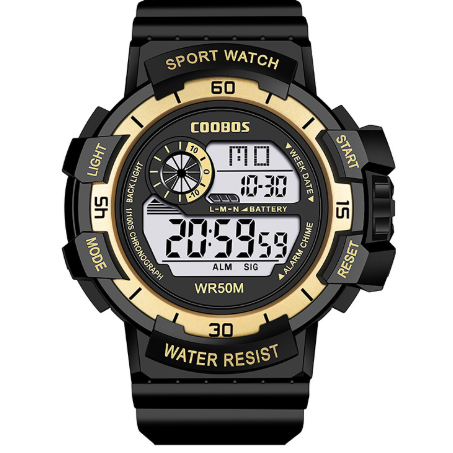 Waterproof and luminous sports military watch for a rugged and practical look