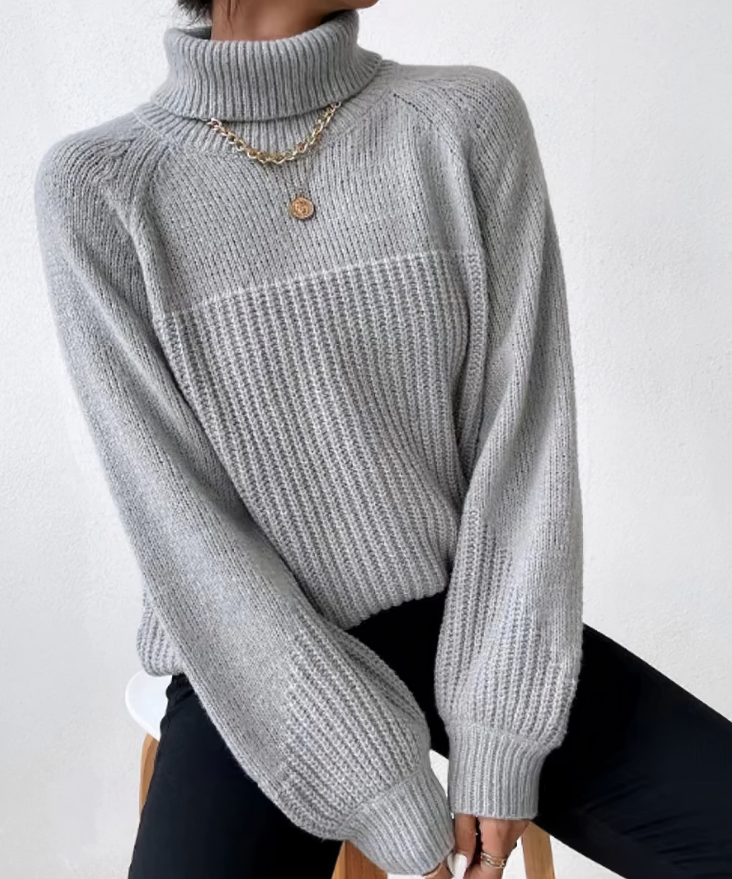 Stylish women's turtleneck sweater for comfort and elegance
