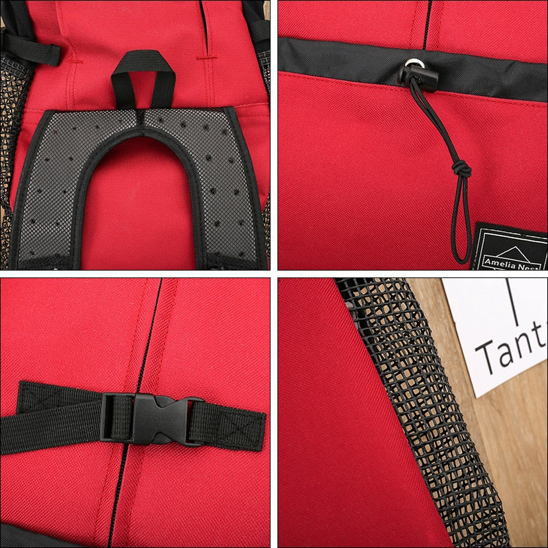 Eco-Friendly Pet Travel Bag with Handy Side Pocket for Comfort and Convenience