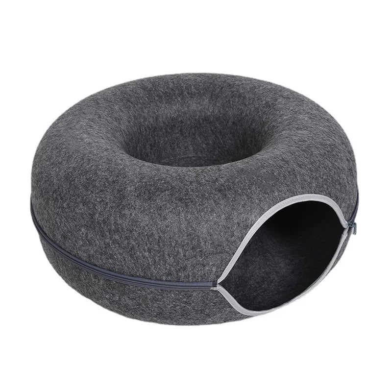 Luxe Cat Bed for Two with Interactive Tunnel for extra comfort and fun